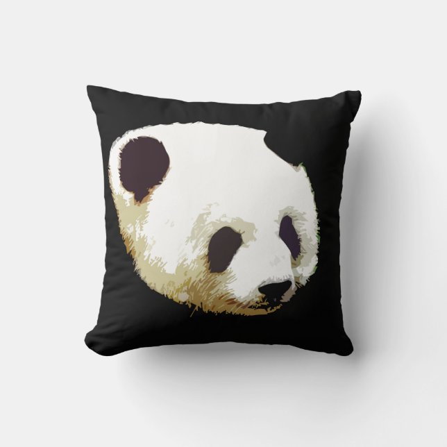 Panda Bear Throw Pillow (Front)