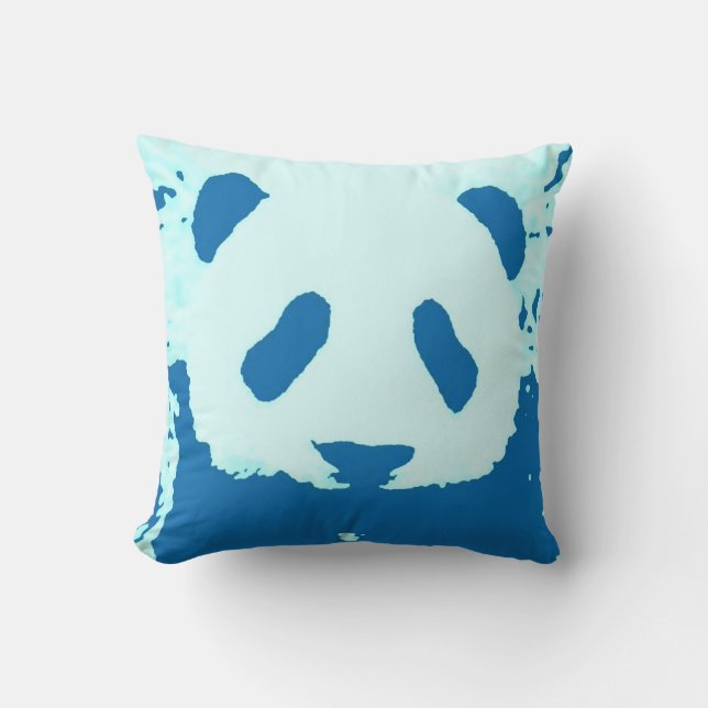 Panda Bear Throw Pillow (Front)