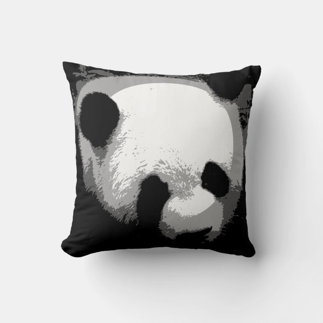Panda Bear Throw Pillow (Front)