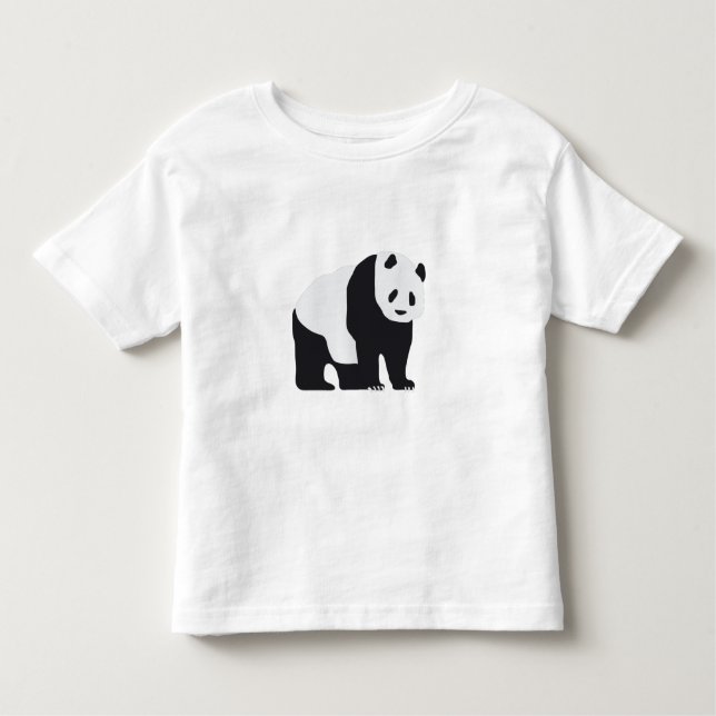 Panda Bear Toddler T-Shirt (Front)