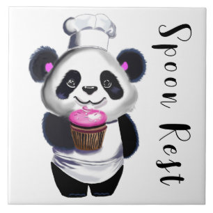 Panda Bear Trivet Spoon Rest