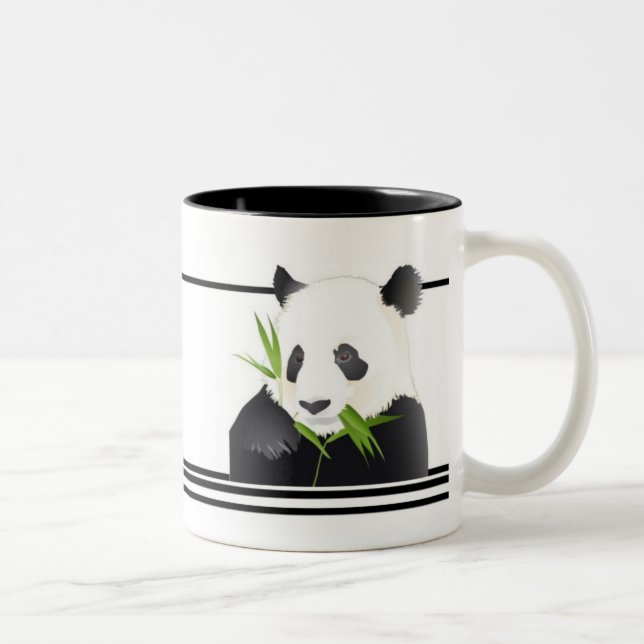 Panda Bear Two-Tone Coffee Mug (Right)
