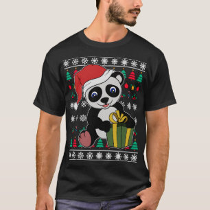 Panda Bear Ugly Christmas T-Shirt