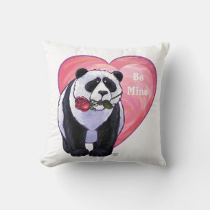 Panda Bear Valentine's Day Cushion