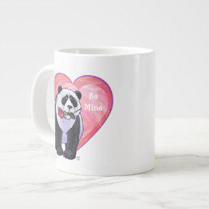 Panda Bear Valentine's Day Large Coffee Mug