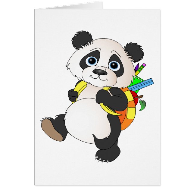 Panda Bear with backpack (Front)