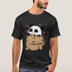 Panda Bear With He In Cardboard Box T-Shirt