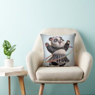 Panda Bear With Hula Hoop Cushion
