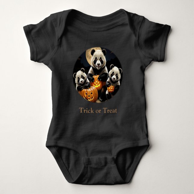 Panda Bears Baby Bodysuit (Front)