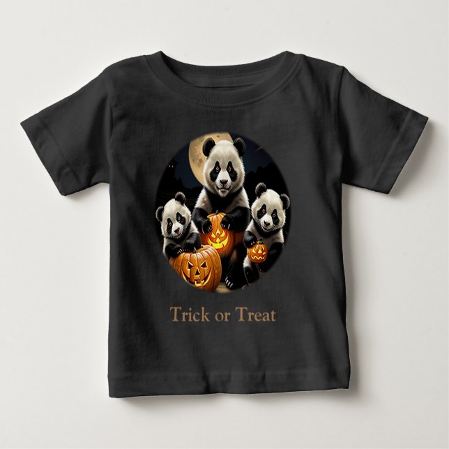 Panda Bears Baby T-Shirt (Front)