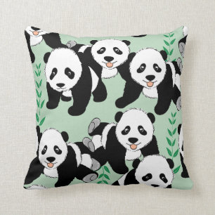 Panda Bears Graphic Cushion
