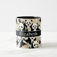 Panda Bears Graphic Pattern Personalise