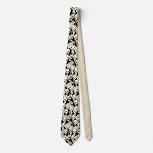 Panda Bears Graphic Tie
