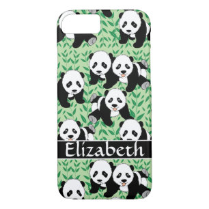 Panda Bears Graphic to Personalise iPhone 8/7 Case