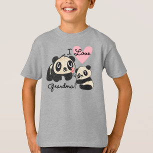 Panda Bears I Love Grandma T-Shirt