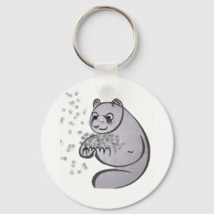 Panda Bears Key Ring