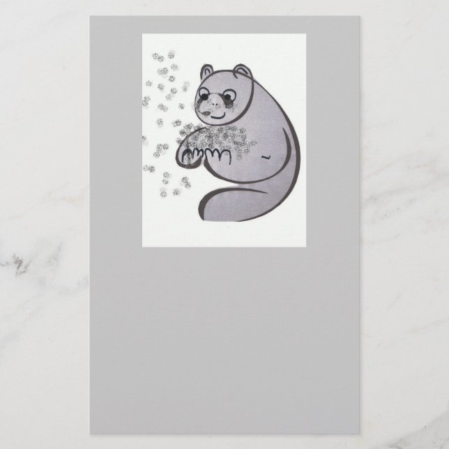 Panda Bears Stationery (Front)