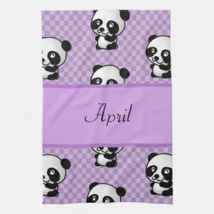 Panda Bears Tea Towel