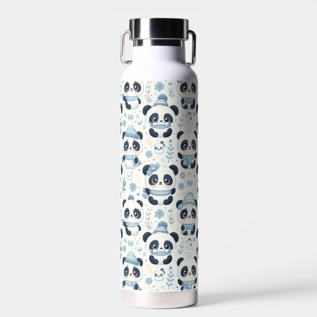 Panda Bears Water Bottle (Front)