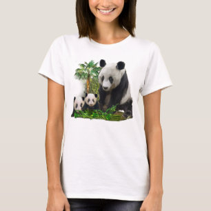 Panda Bears womans t-shirts