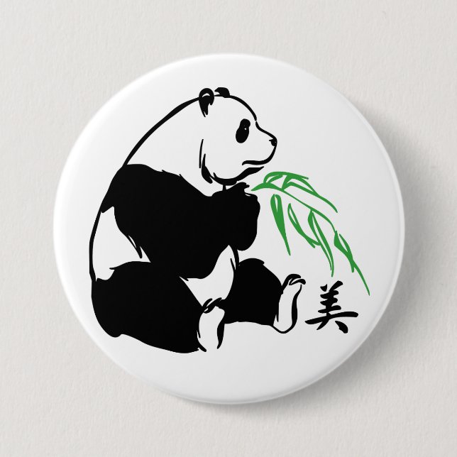 Panda Beauty 7.5 Cm Round Badge (Front)