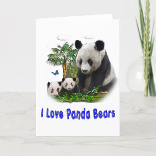 panda beras holiday card