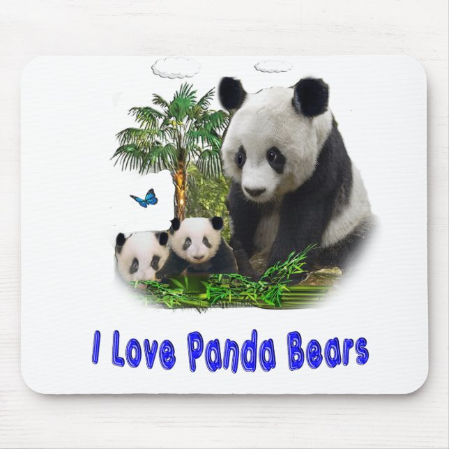 panda beras mouse pad (Front)