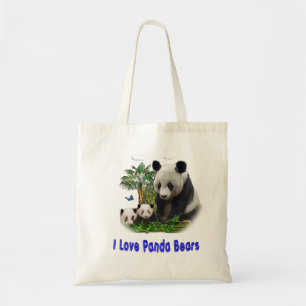 panda beras tote bag