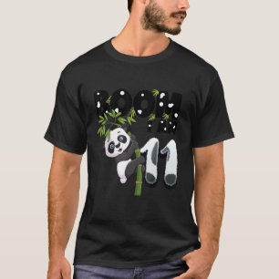 Panda Birthday 11 Years Old 11th Birthday Outfit B T-Shirt