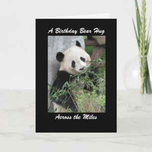 Panda Birthday Bear Hug Across the Miles Card