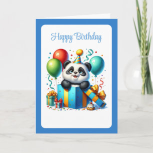 Panda Birthday Card