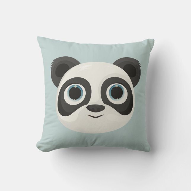 Panda Birthday Kids Art Cushion (Front)