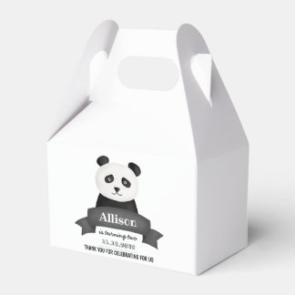 Panda Birthday Party | Thank You Favour Box