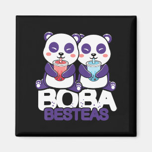 Panda Boba Bubble Tea Anime Kawaii Neko Girls  Magnet
