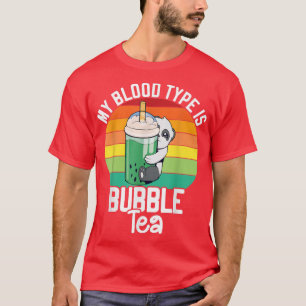 Panda Bubble Boba Tea Kawaii Cute Anime Otaku Japa T-Shirt