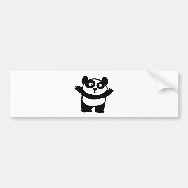 panda bumper sticker (Front)