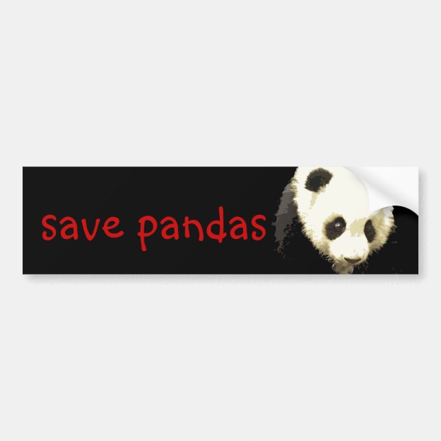 Panda Bumper Sticker (Front)