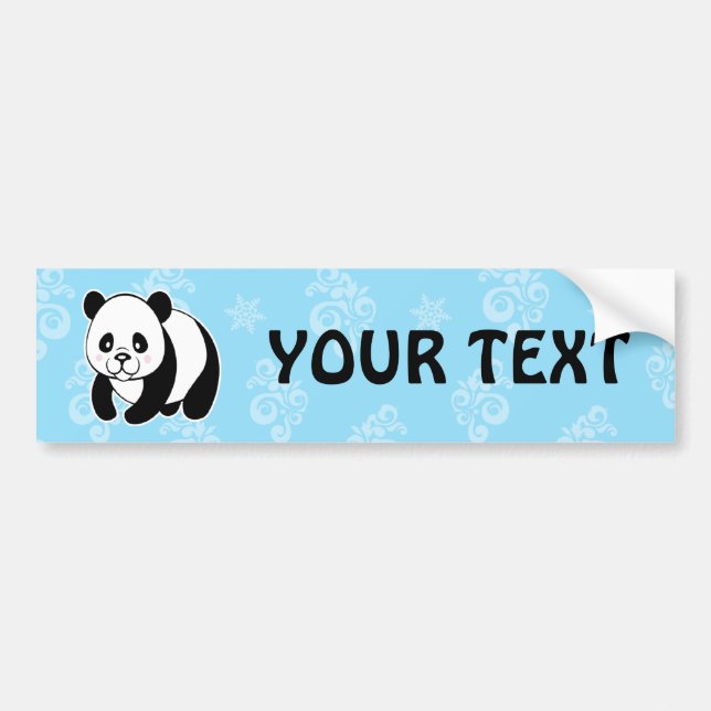 Panda Bumper Sticker (Front)