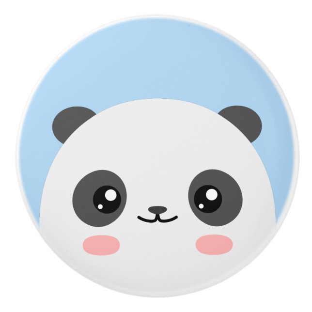 Panda Ceramic Knob (Front)