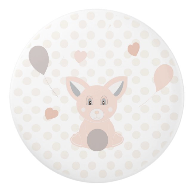 Panda Ceramic Knob (Front)