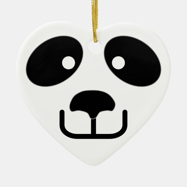 Panda Ceramic Ornament (Front)