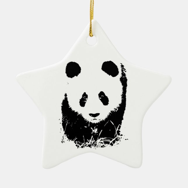 Panda Ceramic Tree Decoration (Front)