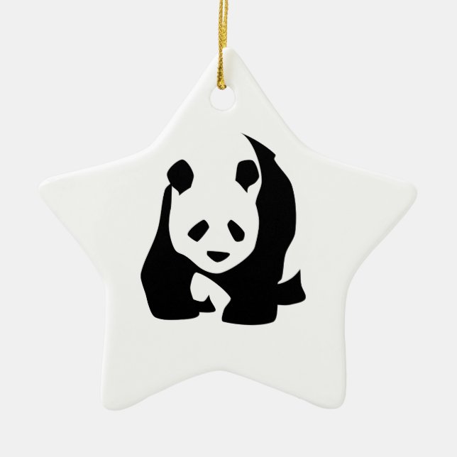 Panda Ceramic Tree Decoration (Front)