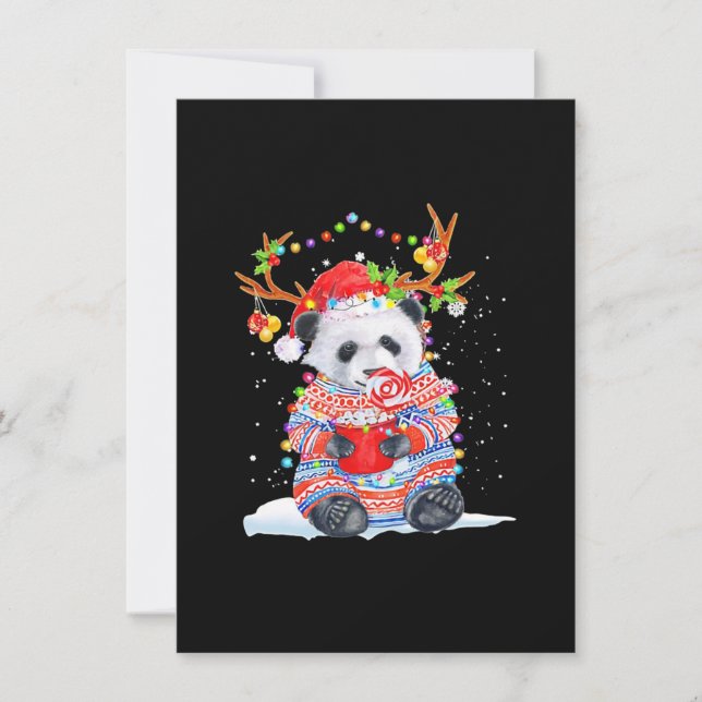 Panda christmas card (Front)