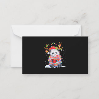 Panda christmas card
