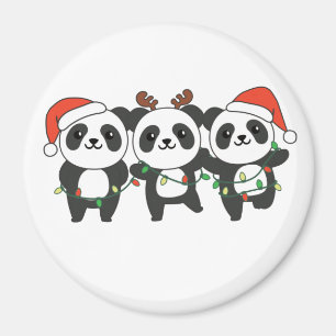 Panda Christmas Christmas Animals Cute Pandas Magn Magnet