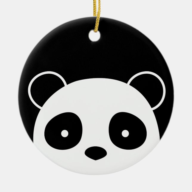 Panda Christmas Ornament, Christmas Decorations (Front)