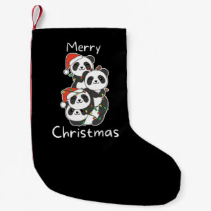 Panda Christmas Tree Christmas Animals Pandas Small Christmas Stocking