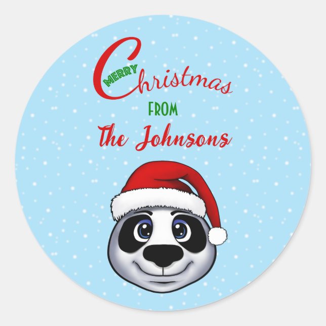 Panda Classic Round Sticker (Front)