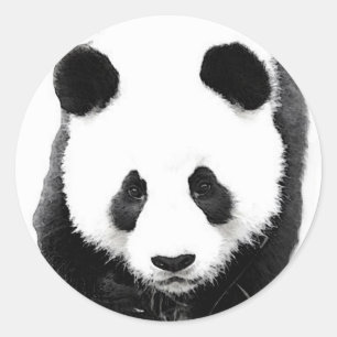 Panda Classic Round Sticker